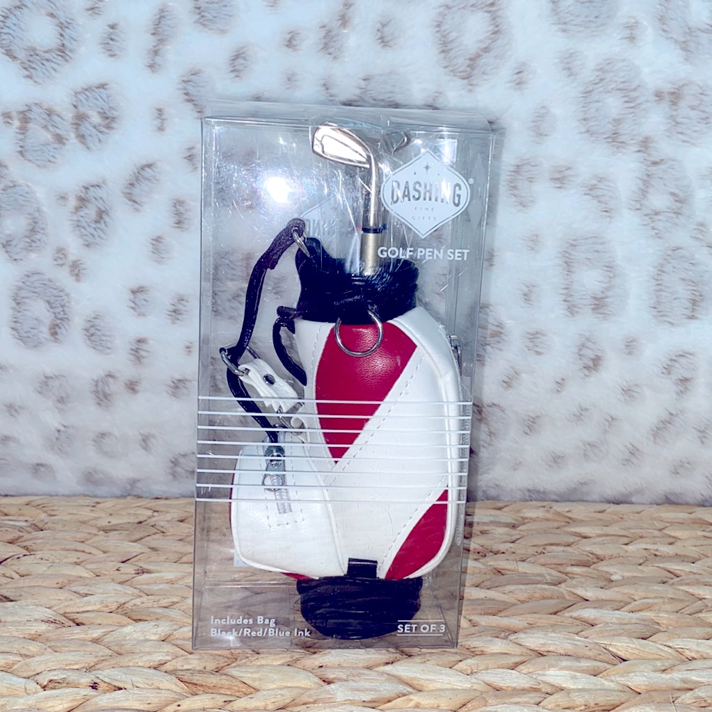 Dashing Golf Bag  Pen Set Fathers Day Gift